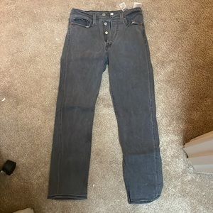 Levi’s grey wedgie straight jeans